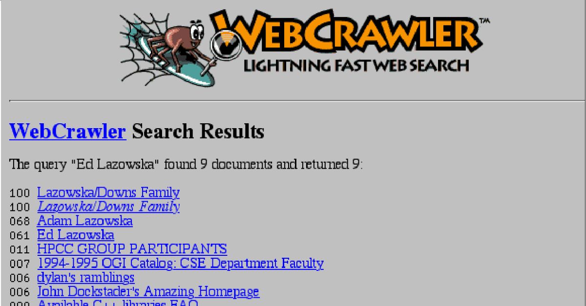 A Deep Dive Into WebCrawler, The Pioneer Full-Text Search Engine